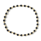 FASHIONABLE COPPER BEADS AND BLACK CRYSTAL BRACELET_CWMM3805
