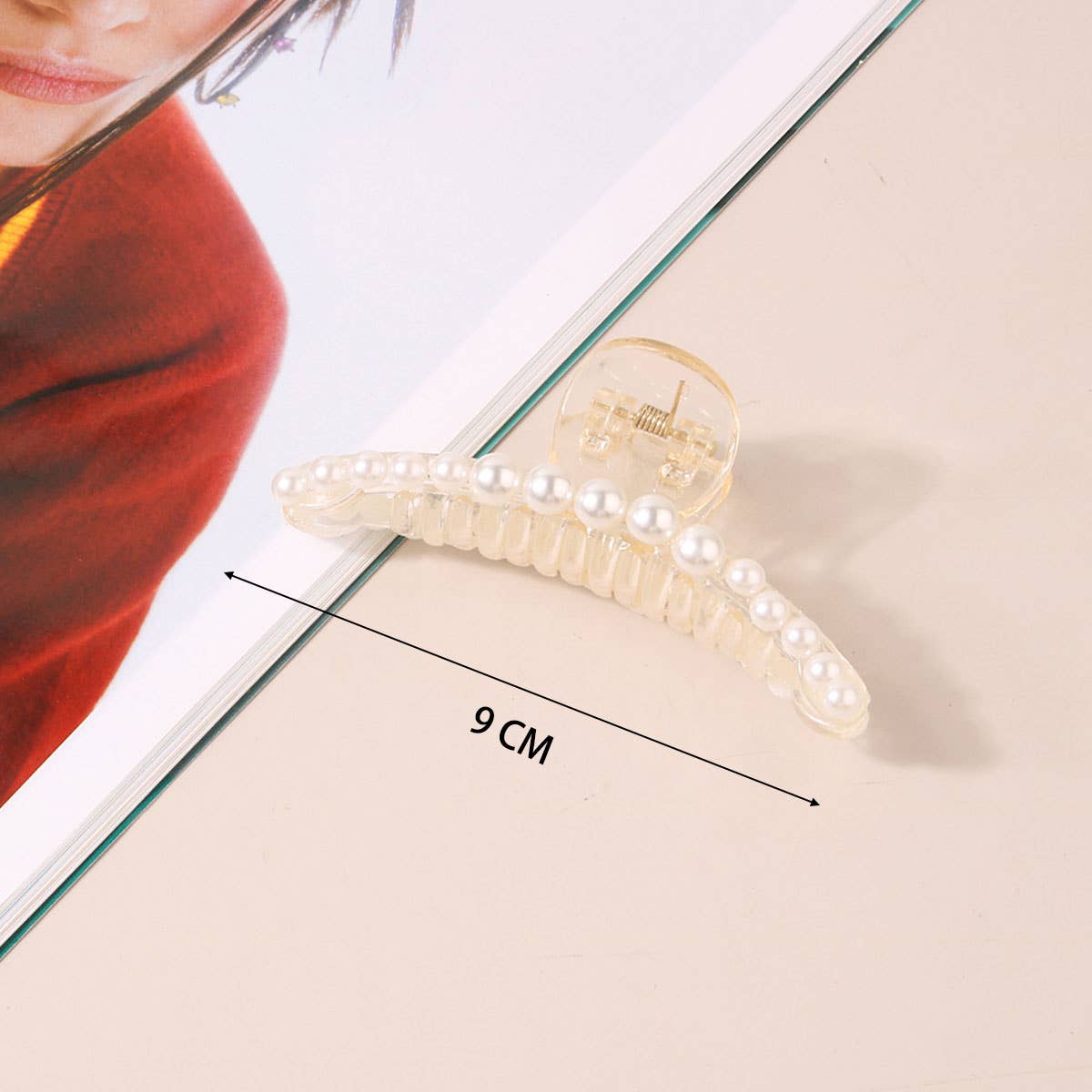 LARGE PEARL HAIR CLAW CLIP FOR WOMEN FRENCH STYLE_CWAHA0406
