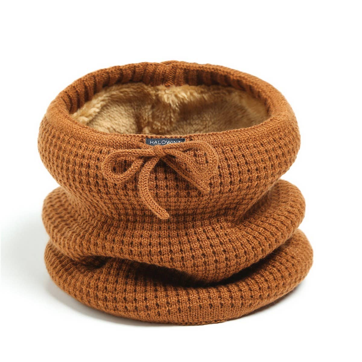 SOLID COLOR WARM VERTICAL STRIPED KNITTED SCARF_CWASC1038