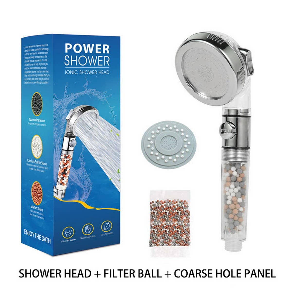 Three-Speed Water Filter Shower Head With Booster_Cwasc1703