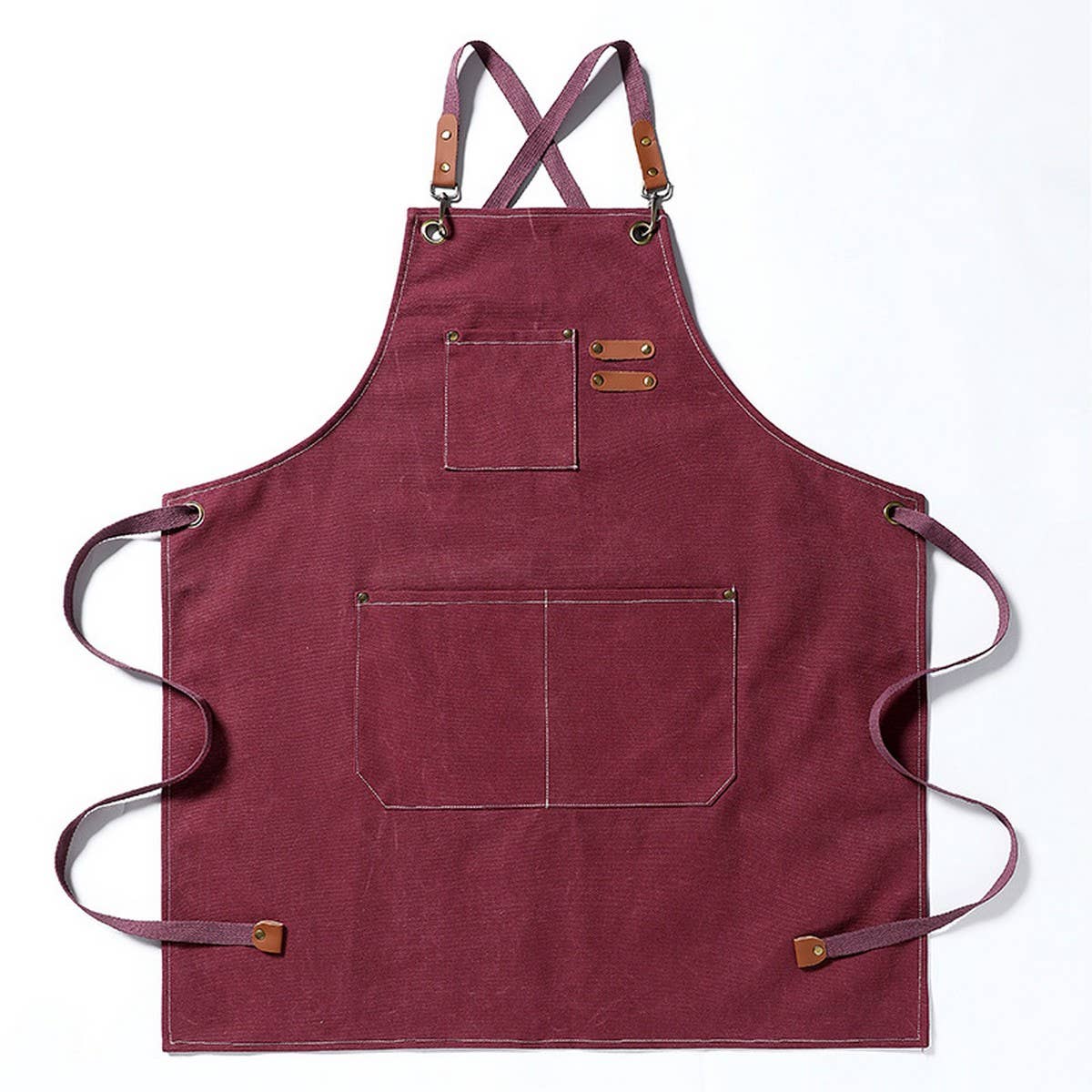 Cwmm1827_Canvas Household Apron Multi-Functional Work Apron