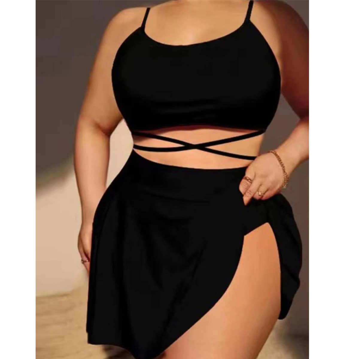 SEXY PLUS SIZE BIKINI 3 SET HIGH WAIST SWIMSUIT_CWMW0213
