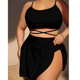 SEXY PLUS SIZE BIKINI 3 SET HIGH WAIST SWIMSUIT_CWMW0213