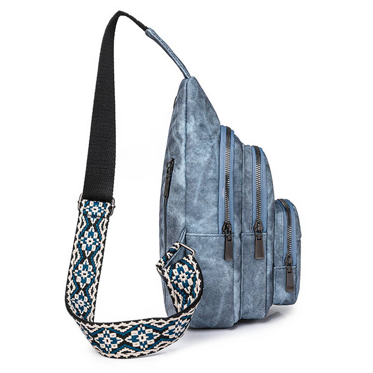 2024 NEW SIMPLE PU WAIST BAG MESSENGER BAG_CWAB2711