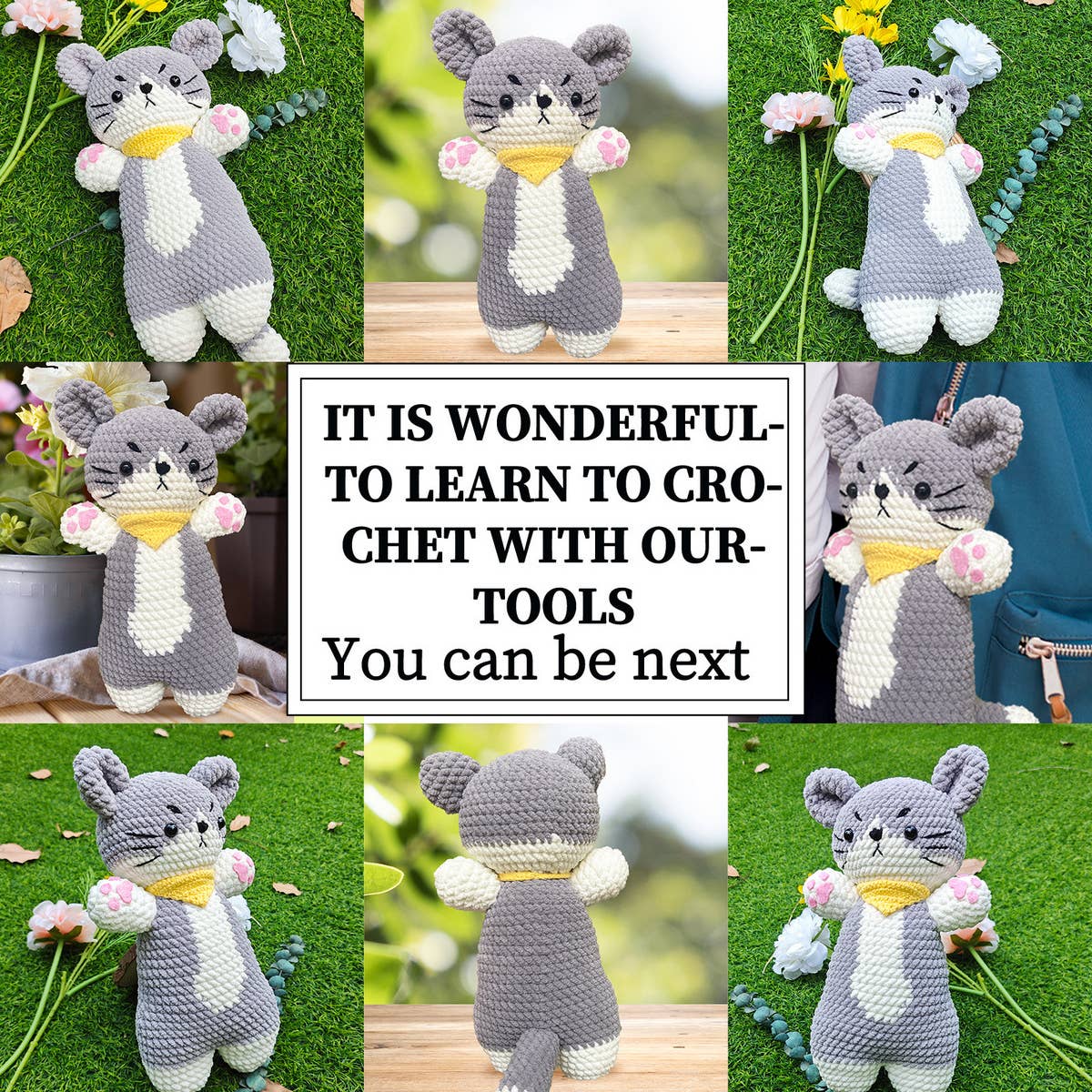 HANDMADE CAT DOLL WEAVING MATERIAL PACKAGE_CWMM1868