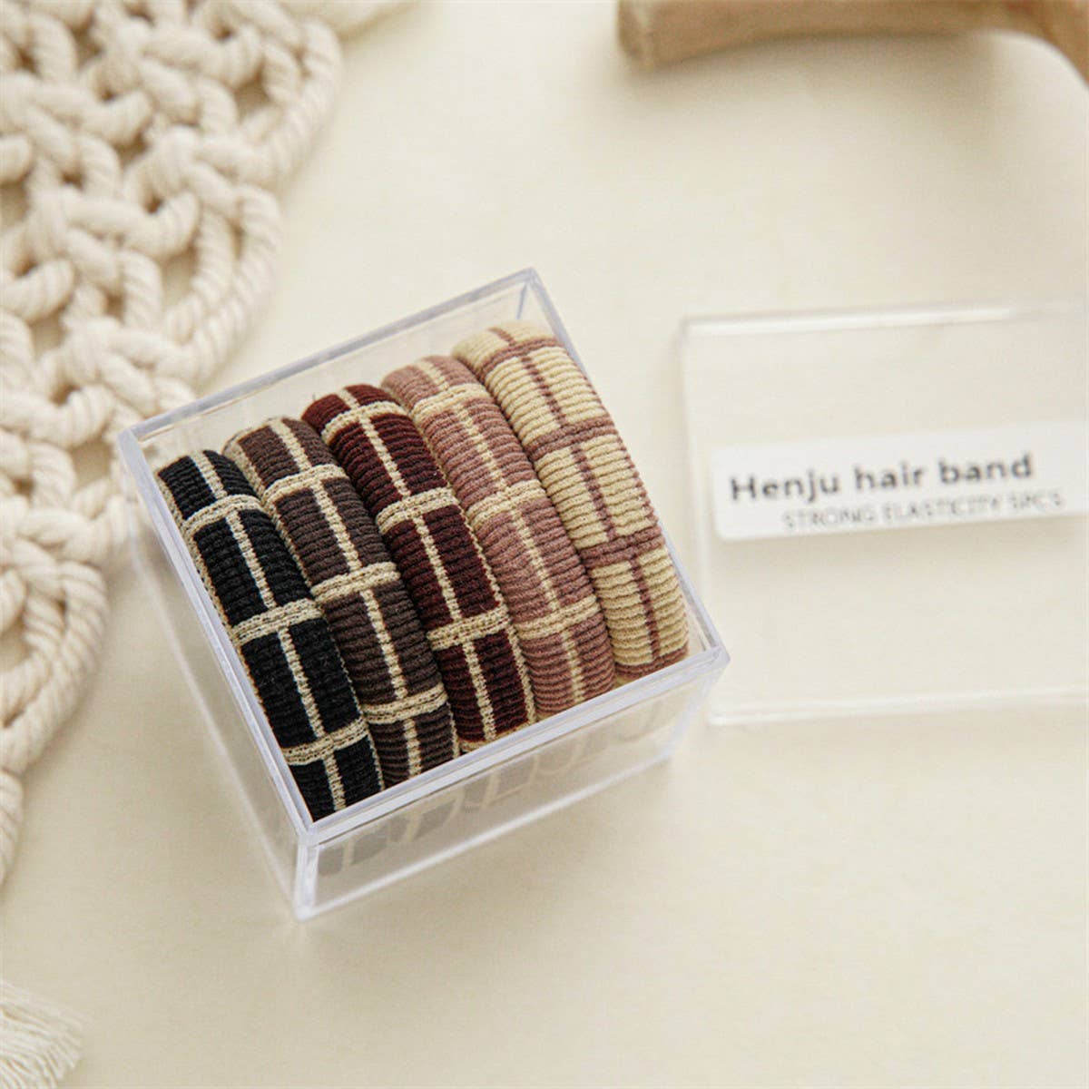 5 PIECE SET OF HIGH ELASTIC HAIR TIES_CWAHA1112