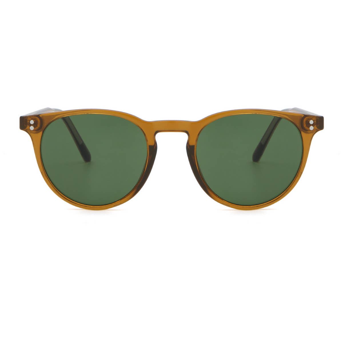 FASHIONABLE FAUX ACETATE ROUND FRAME SUNGLASSES_CWASG0506