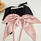 SOLID COLOR RIBBON BOW VERSATILE HAIRPINS_CWAHA1185