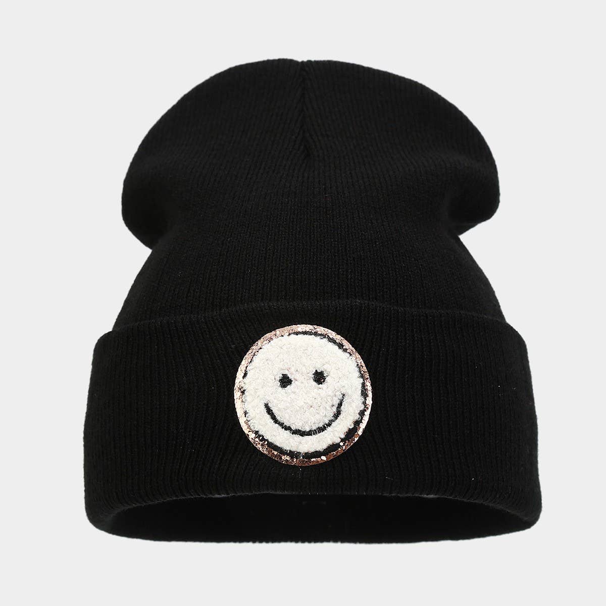 Wool Ha Trendy Brand Knitted Hatsmiley Face_Cwah2081