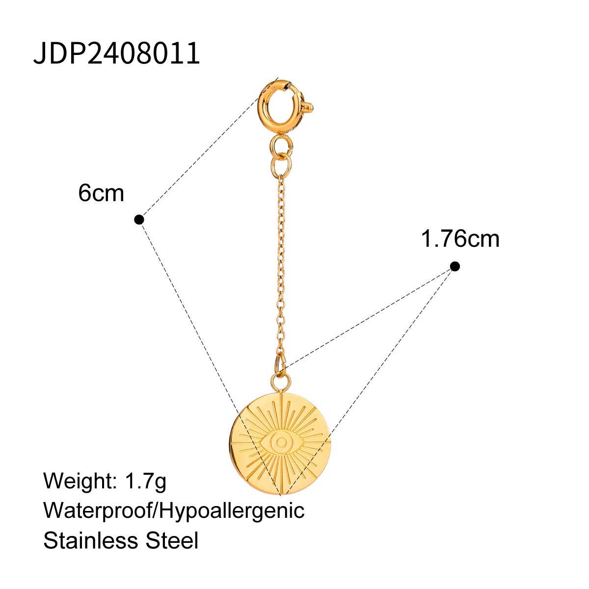 BIKINI DIY PENDANT CONNECTOR 18K GOLD ACCESSORIES_CWMM4689