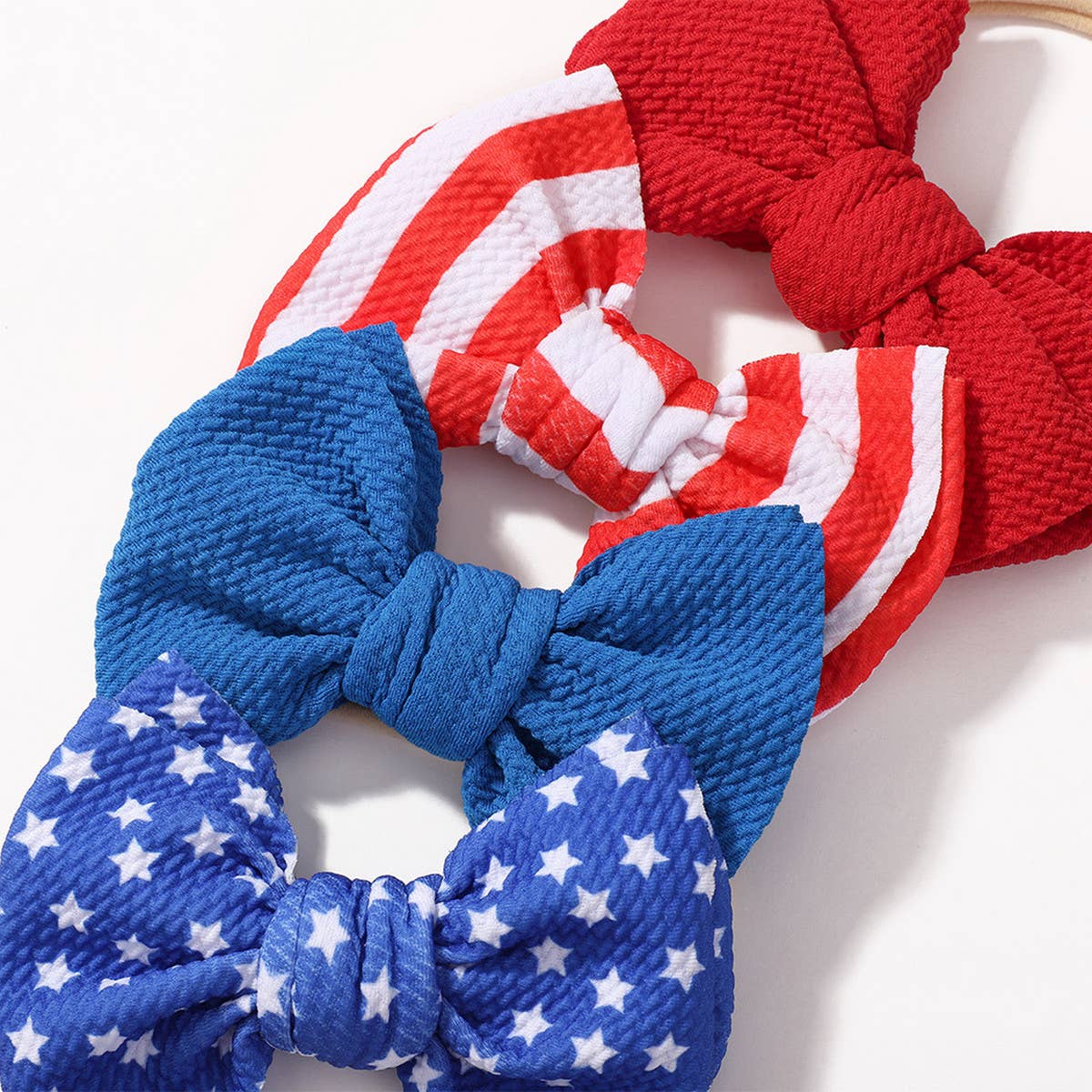 STRIPED CHILDRENS HAIRBAND BOW HAIR ROPE_CWAHA2351