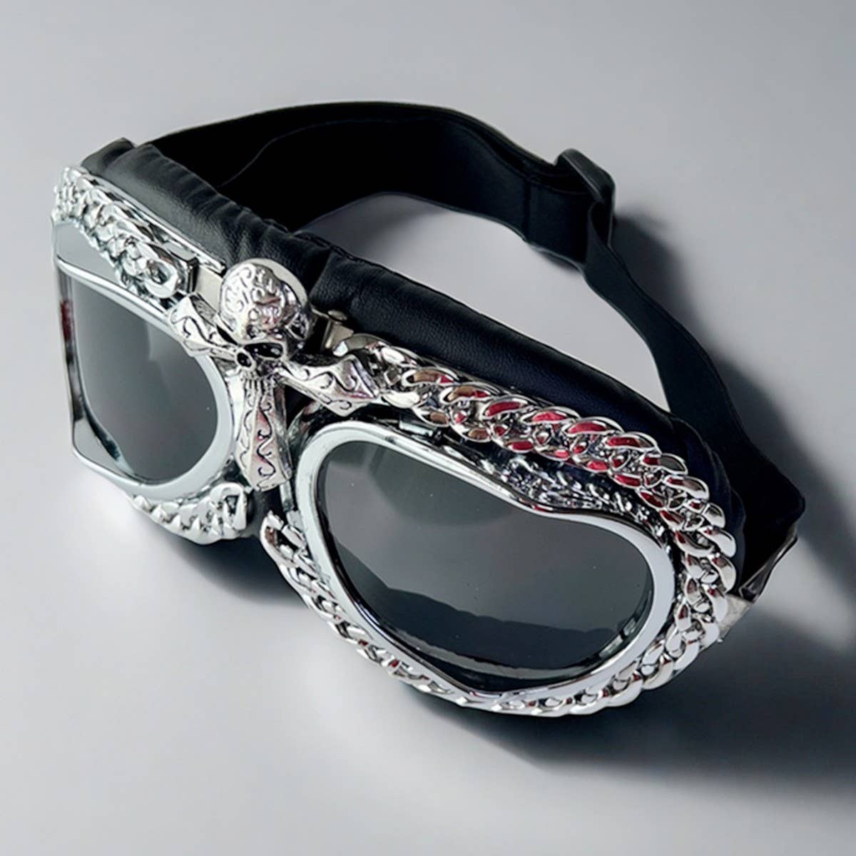 Vintage Metal Cross Wind And Sand Goggles_Cwasg0823