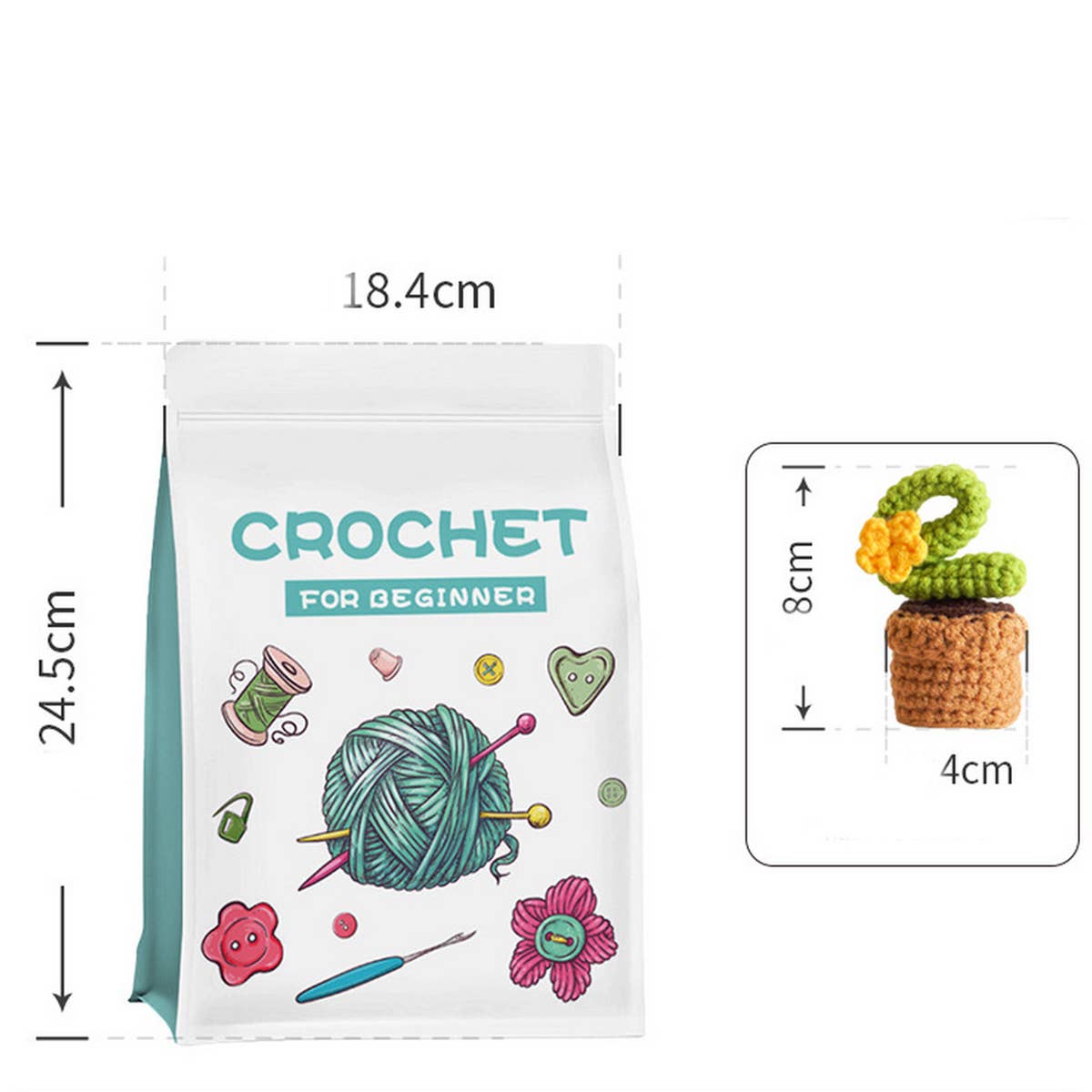 GREEN PLANT POTTING WEAVING DIY MATERIAL PACKAGE_CWMM0832