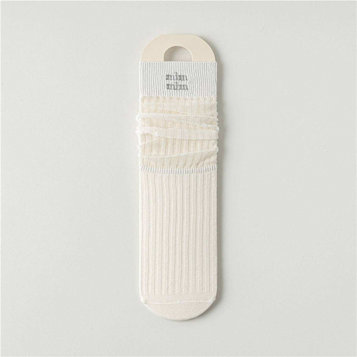 BREATHABLE MESH MID LENGTH COTTON SOCKS_CWMS0646