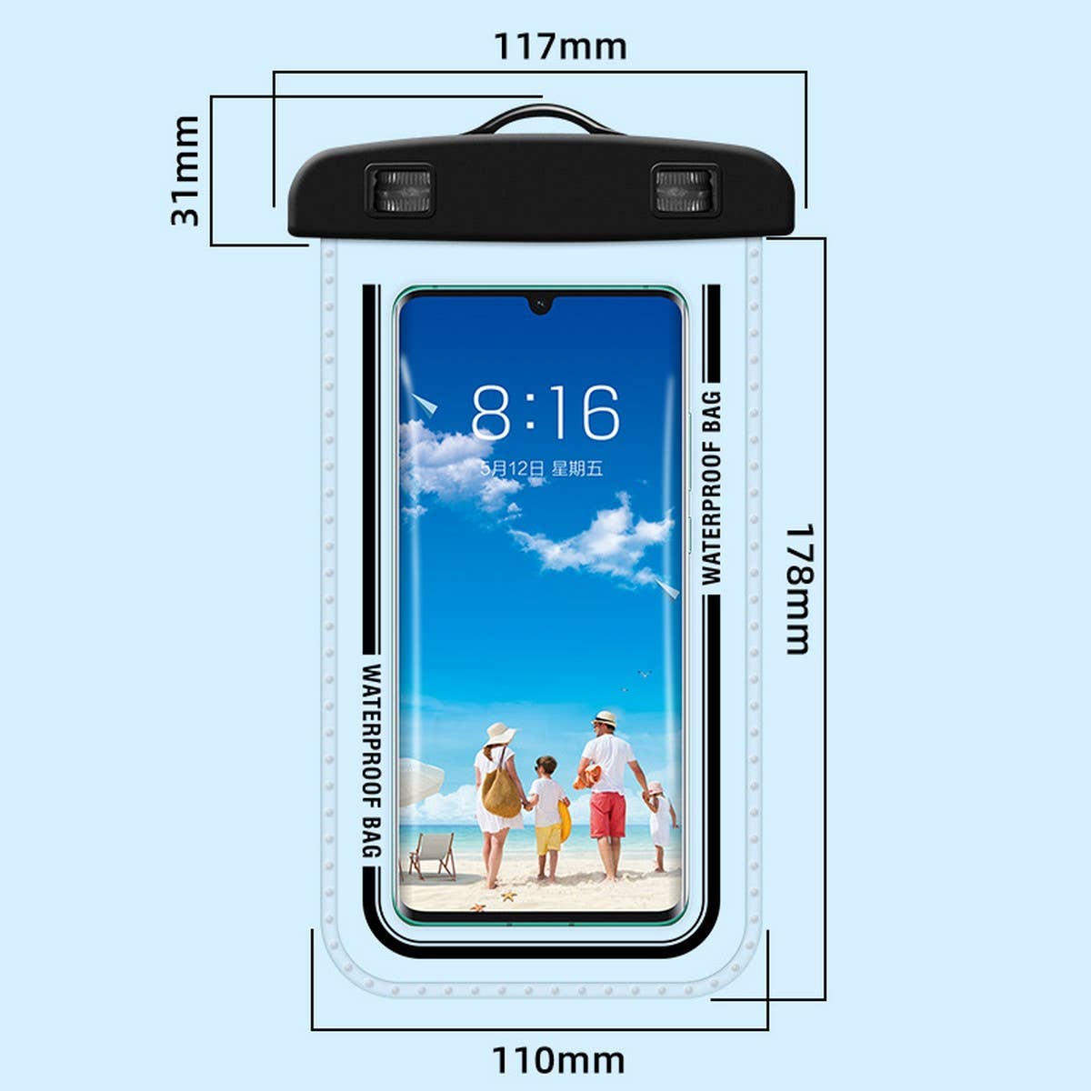 Waterproof Phone Case For Swimming -Touchscreen_Cwmm6775