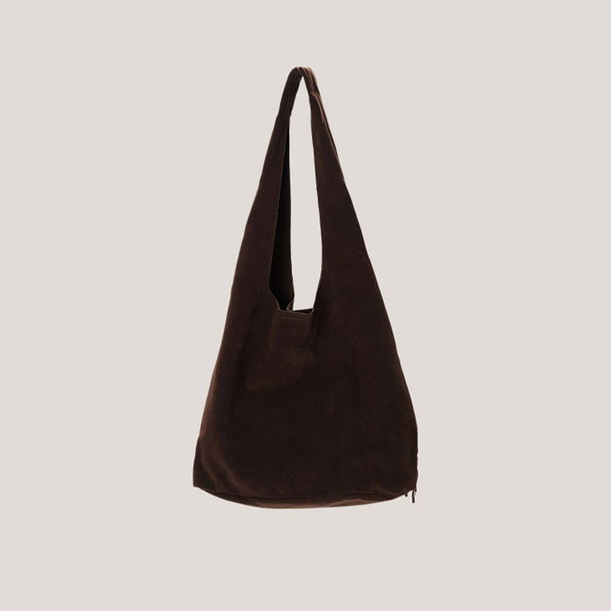 Deerskin Frosted Tote Bag Shoulder Bucket Bag_Cwab4115