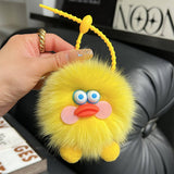 CARTOON DOLL PLUSH DUCK CAR KEYCHAIN PENDANT_CWMM2496