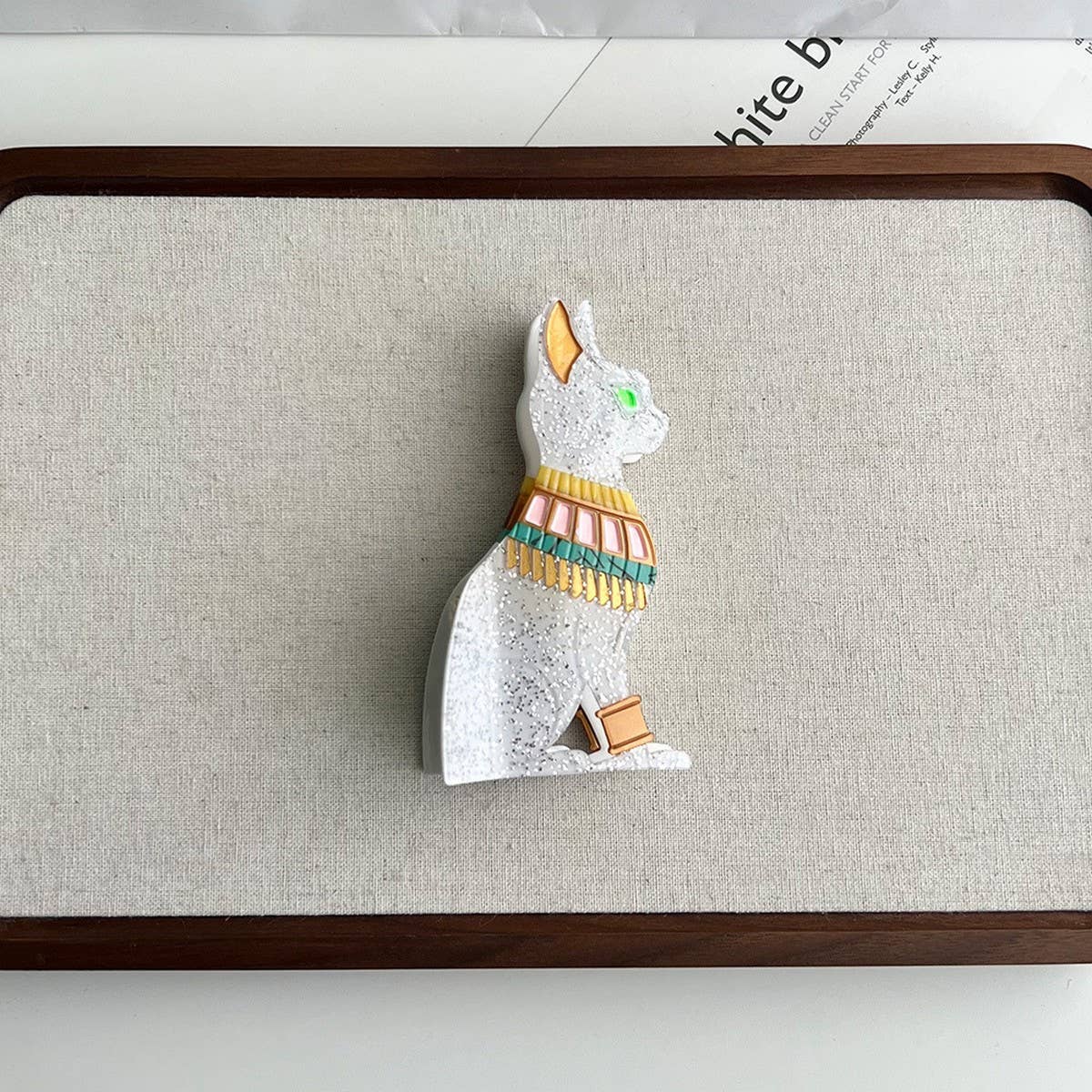 NEW CAT ACETATE HAIR CLIP FOR UNIQUE STYLE_CWAHA5720