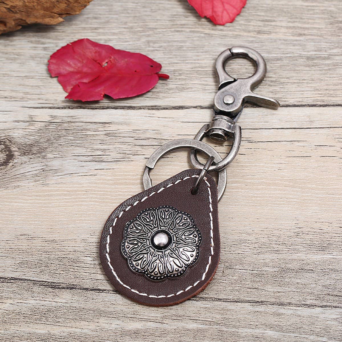 NEW CREATIVE MENS ALLOY LEATHER KEYCHAIN_CWMM5034