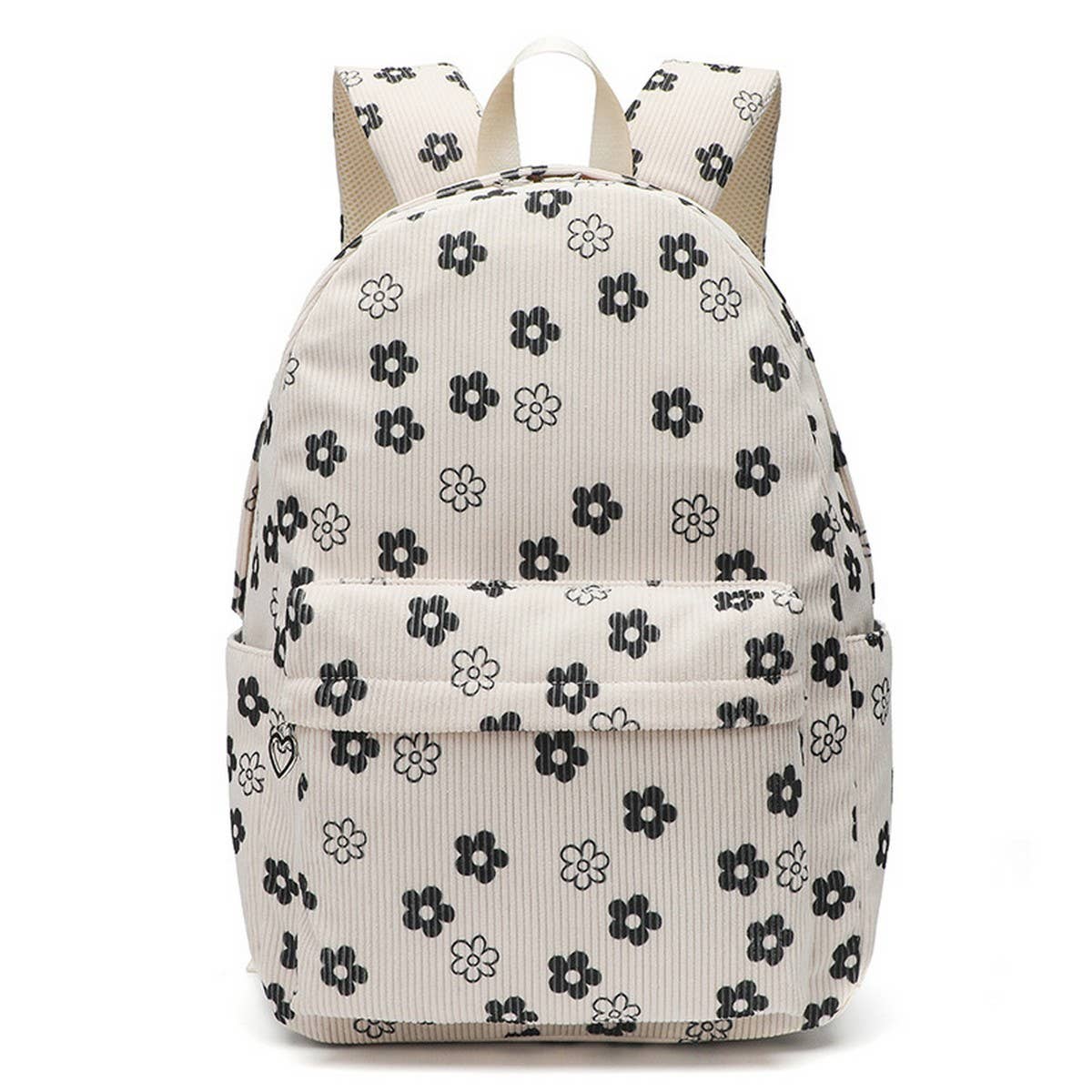 CORDUROY FLORAL BACKPACKS FOR SCHOOL GIRLS LARGE_CWAB5386