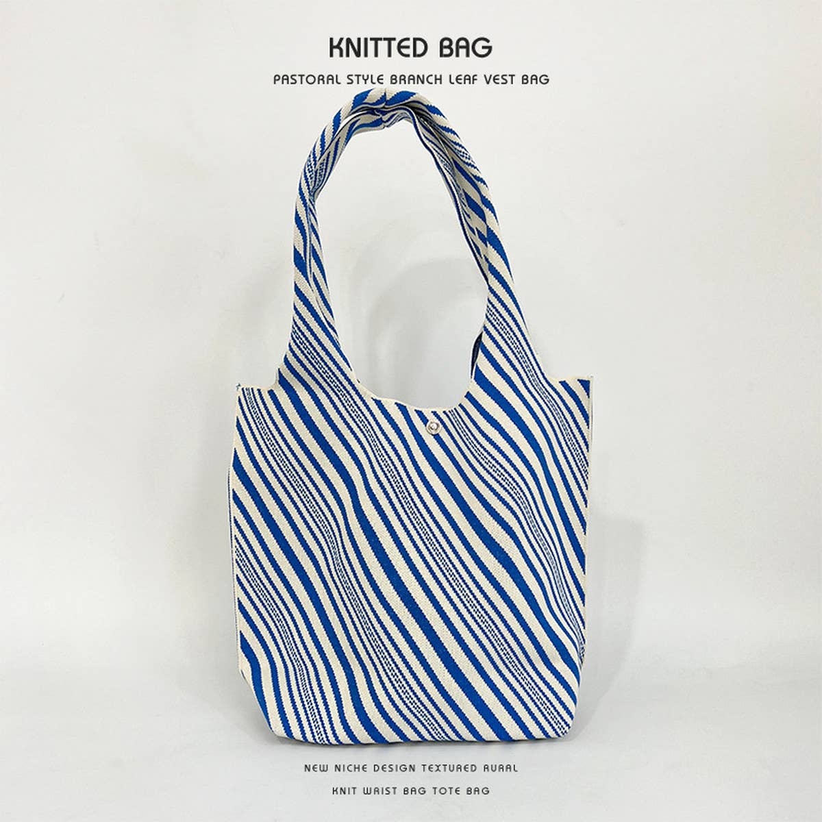 NEW NICHE DESIGN PATTERN KNITTED SHOULDER HANDBAG_CWAB2377