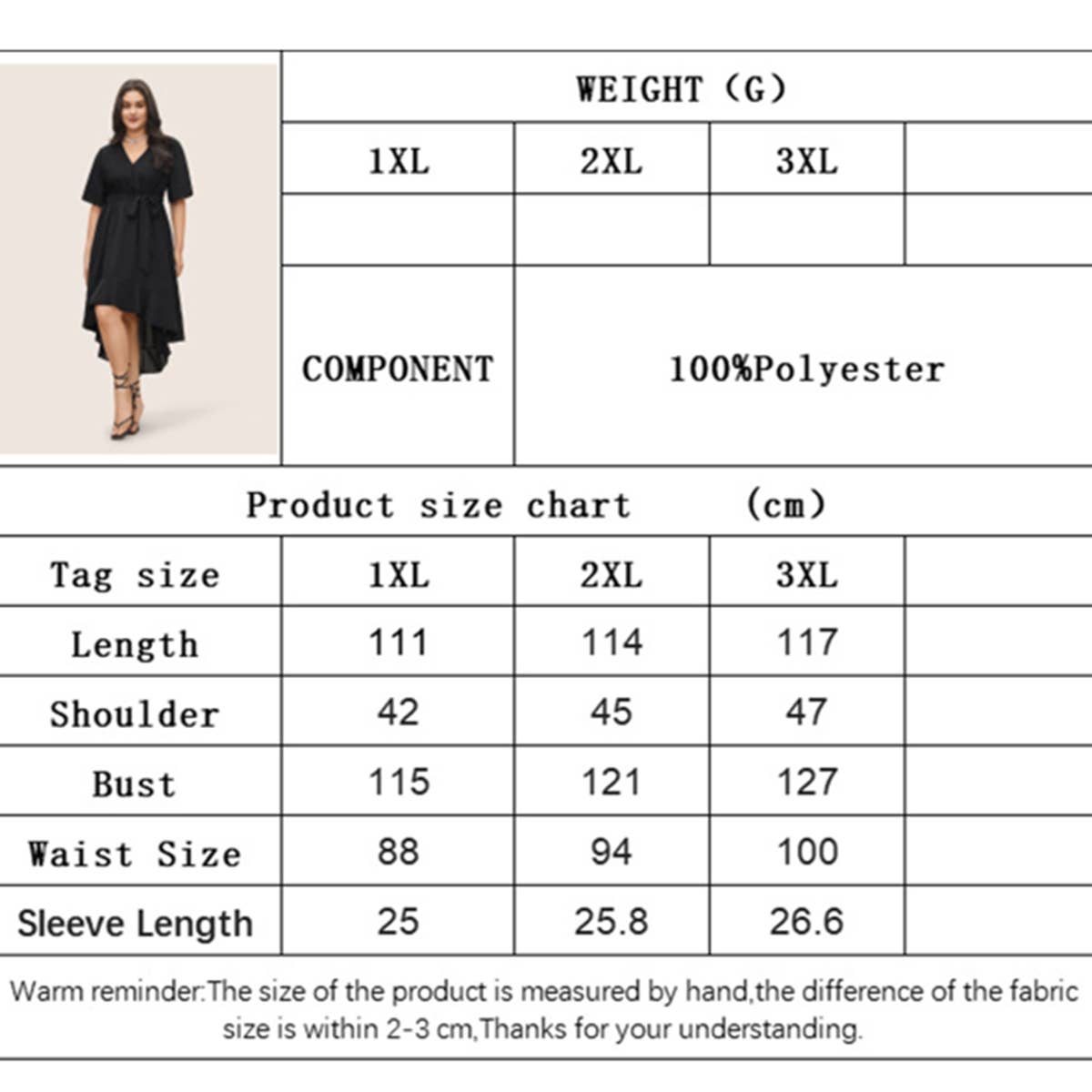 ELEGANT SUMMER V NECK FLOWY ASYMMETRICAL DRESS_CWDMD6054