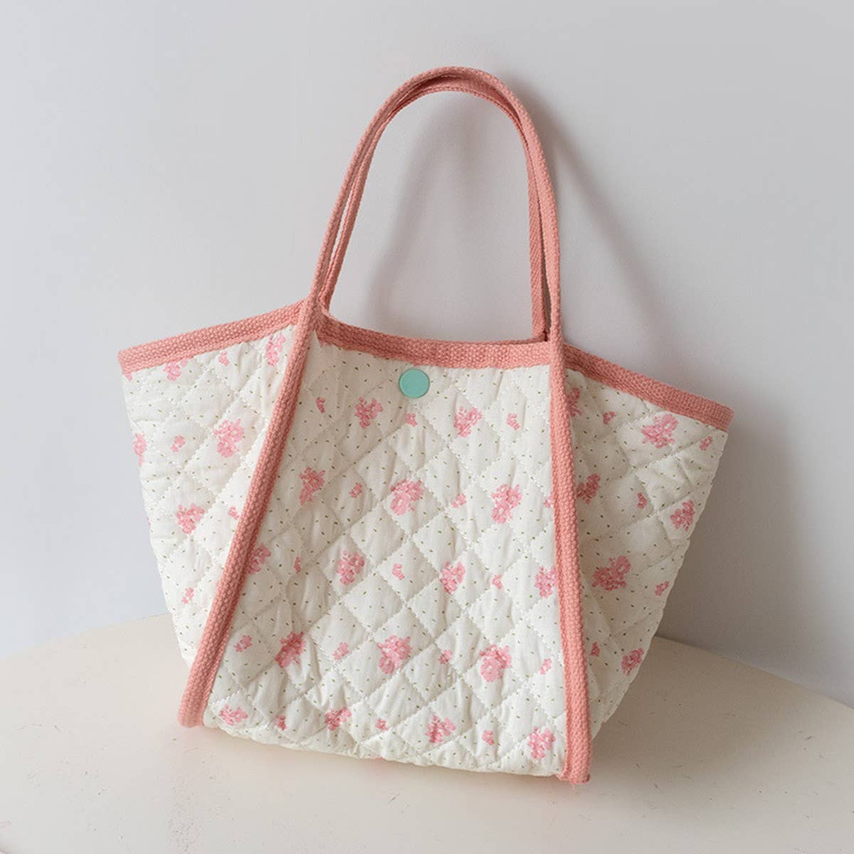 Quilted Canvas Tote BagFRESH & Cute_Cwab5602