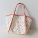 Quilted Canvas Tote BagFRESH & Cute_Cwab5602