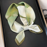 100% SILK FLOWER SCARF ELEGANT LOTUS PRINT SHAWL_CWASC0541