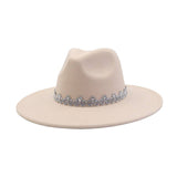 MEN WOMEN WOOL BLEND FEDORA HAT HEART TOP_CWAH04386