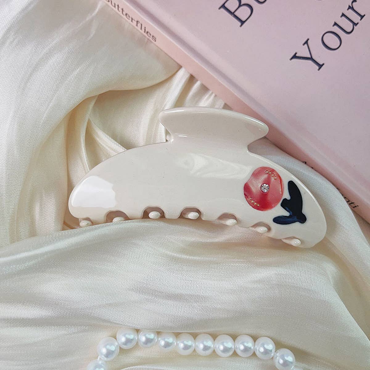 HIGH QUALITY ROSE FLOWER SPLICING HAIR CLIP_CWAHA1345