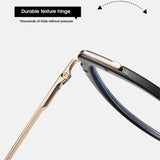 CAT EYE TR FRAME TEMPLES BLUE LIGHT FLAT GLASSES_CWASG0275