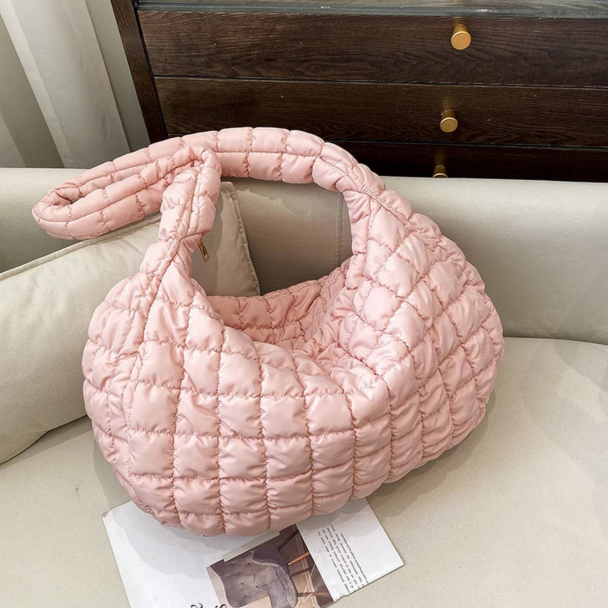 LARGE PUFFY CLOUD TOTE BAG SHOULDER PURSE_CUAB00508