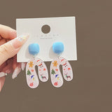 CARTOON U SHAPED PRINT SWEET EARRINGS_CWAJE1872