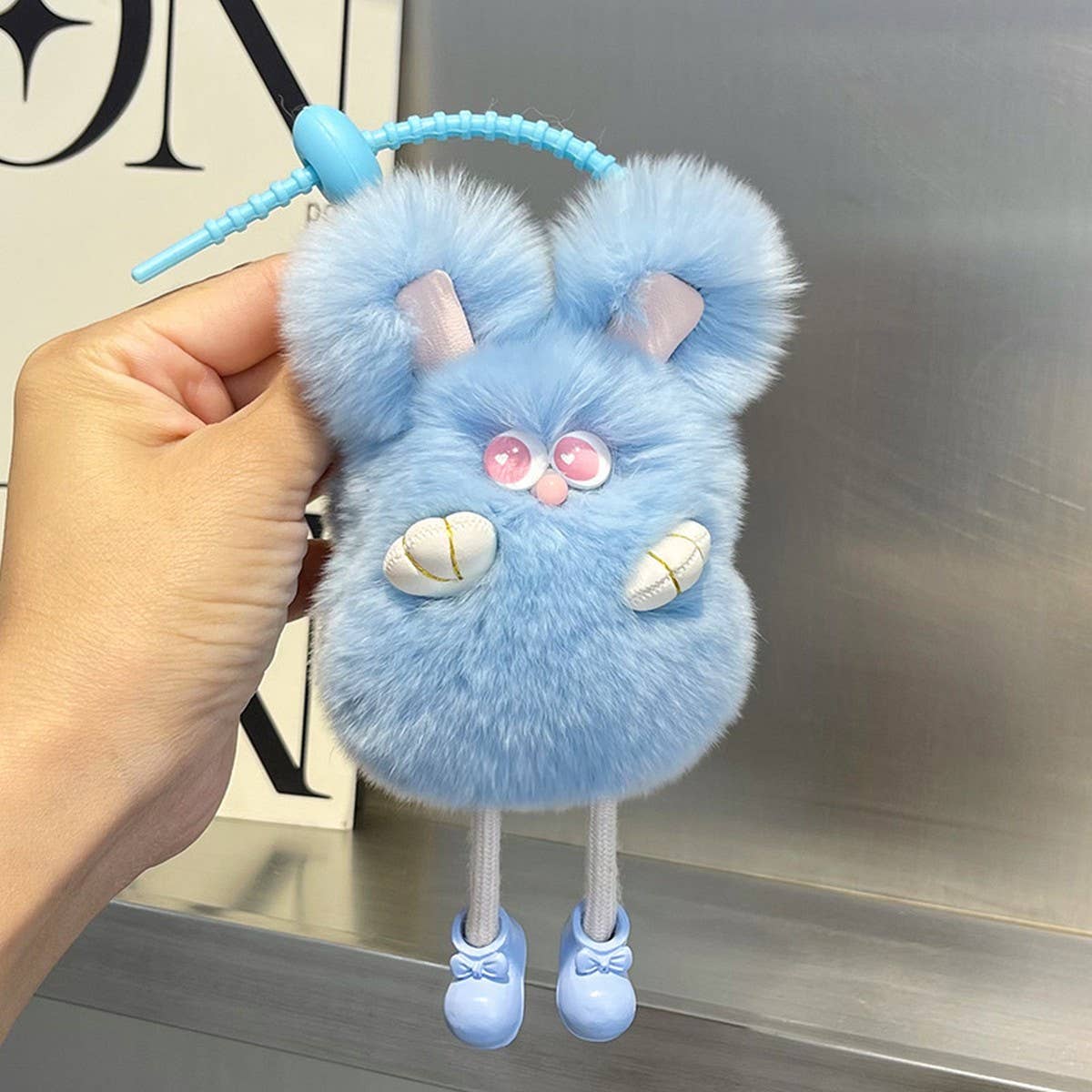 CUTE PLUSH BUNNY CAR KEYCHAIN BAG PENDANT_CWMM2534