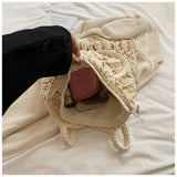 COTTON CROCHET HOLLOW BEACH SHOULDER BAG_CWAB2415