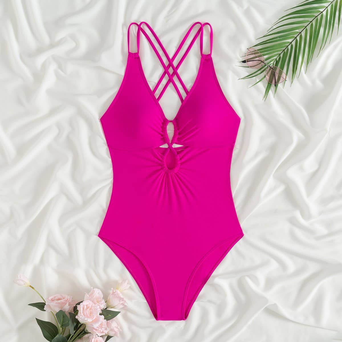 SEXY DOUBLE STRAP ONE PIECE SWIMSUIT FOR WOMEN_CWMW0636