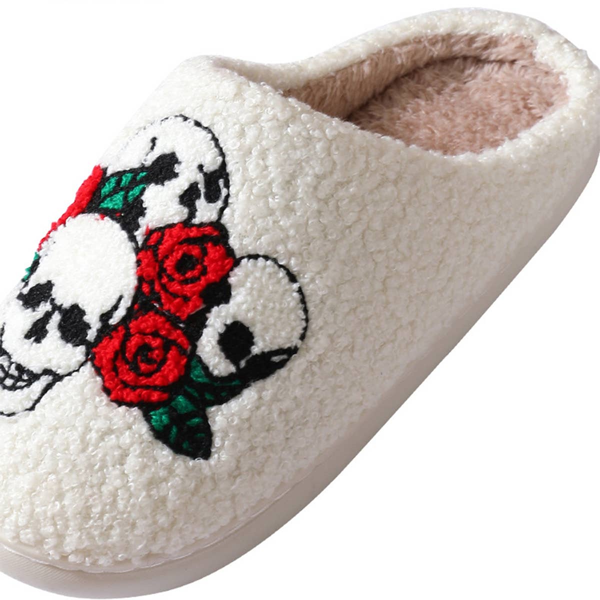 HALLOWEEN CARTOON SKULL PATTERN COTTON SLIPPERS_CWSHS0850