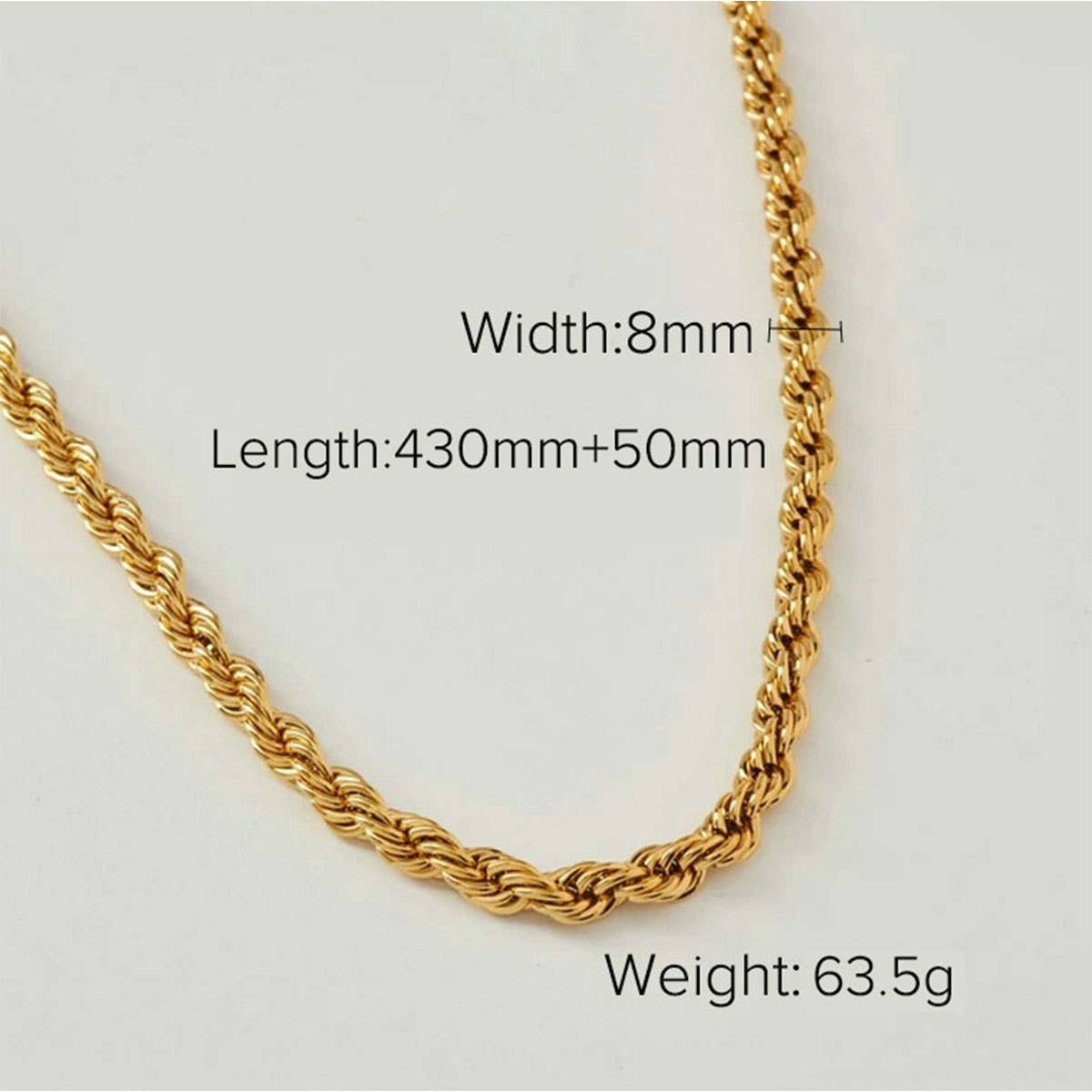 MULTILAYER GOLD PLATE STAINLESS STEEL NECKLACE_CWAJE0619