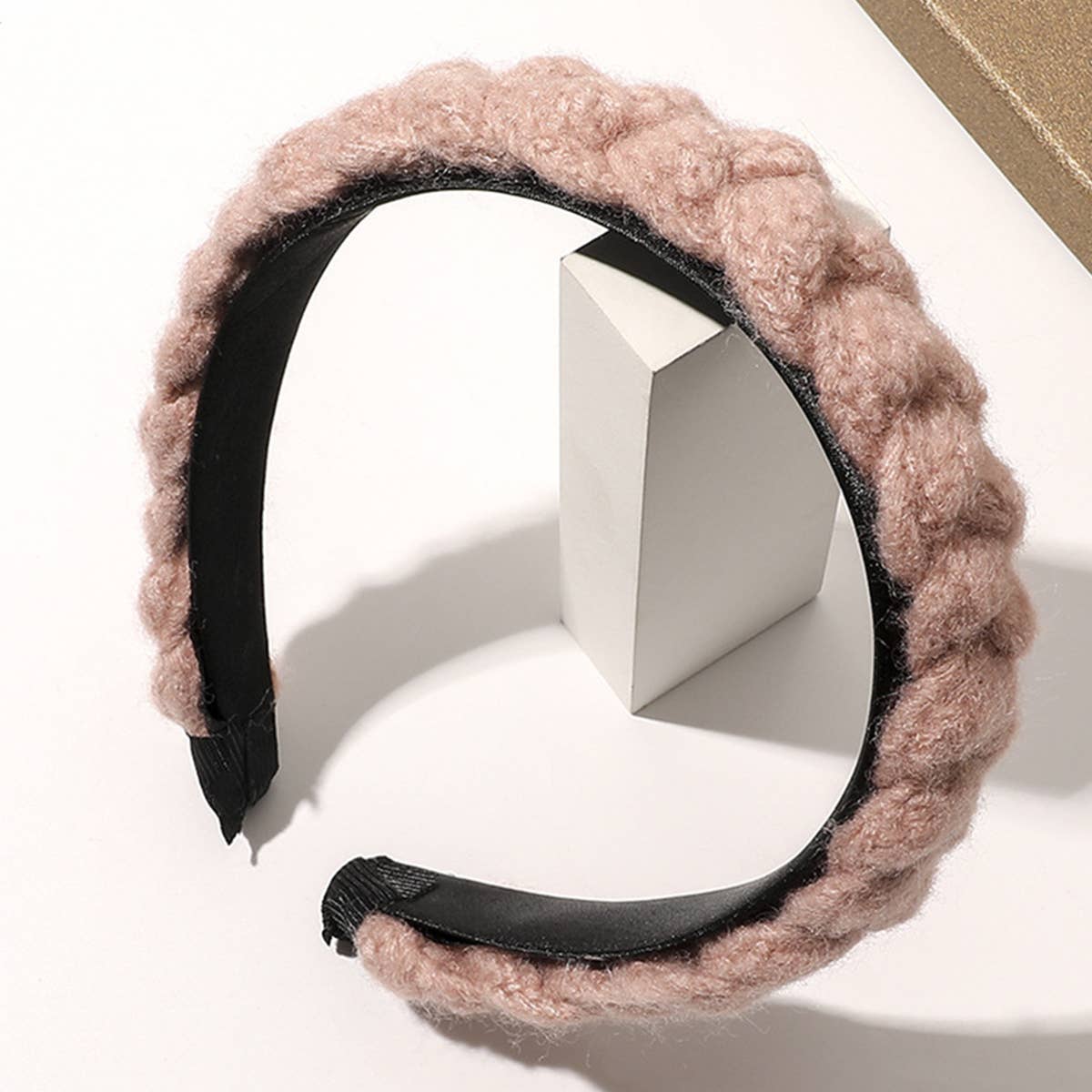Wool Braided Wide Headband_Cwaha0238