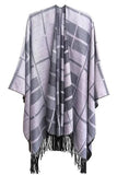 PLAID PATTERN FASHION SHAWL WRAP_CWASC0021
