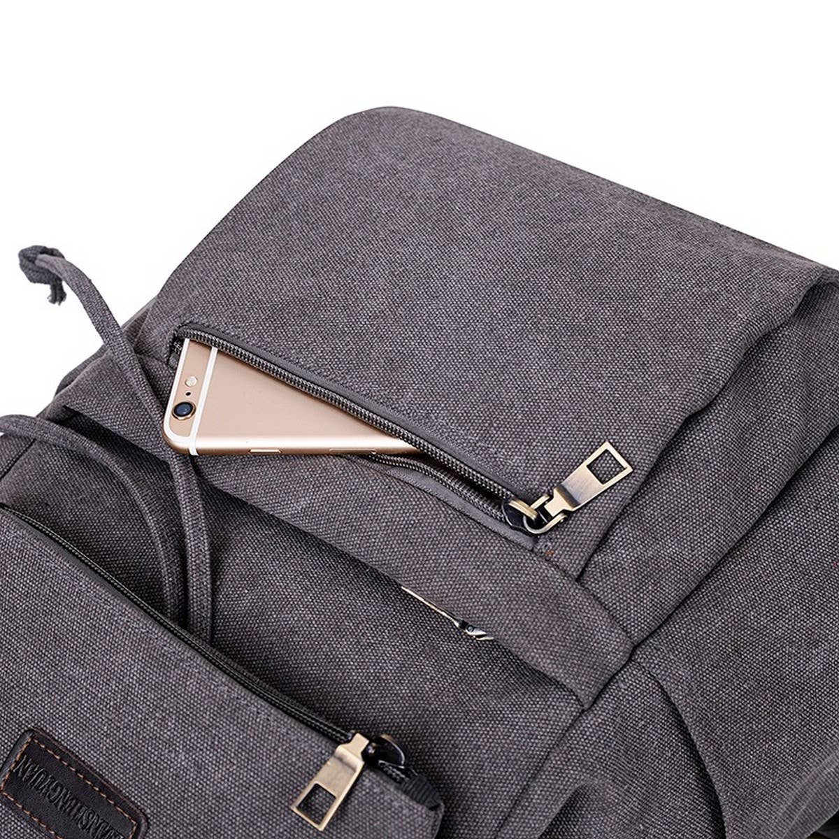 SIMPLE VERSATILE BACK TO SCHOOL CANVAS BACKPACK_CWAB2202