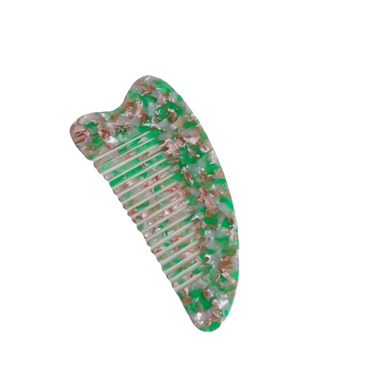 FASHIONABLE HEART LARGE FINE TOOTH HAIR COMB_CWMM1094