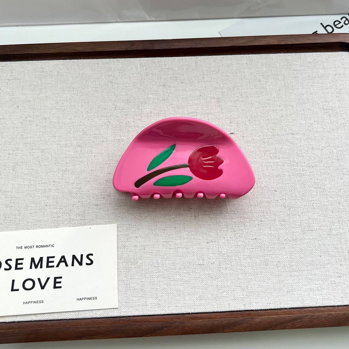 COLORBLOCK TULIP HAIR CLAW FLORAL ACETATE CLIP_CWAHA5755