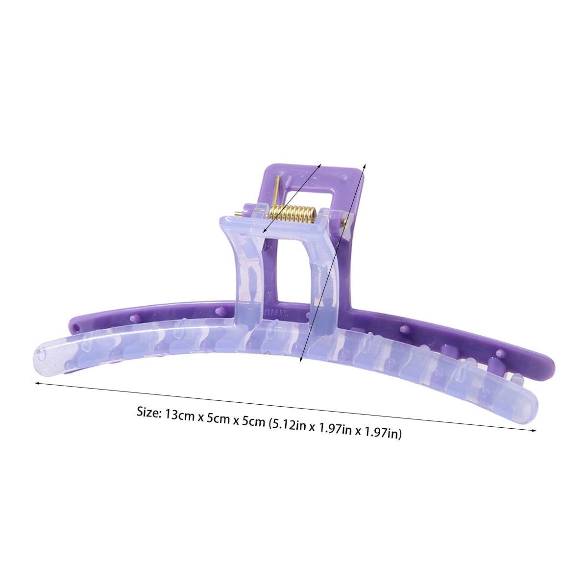 Dual-Sided Geometric Hair Claw 13Cm Colorful Clip_Cwaha0112