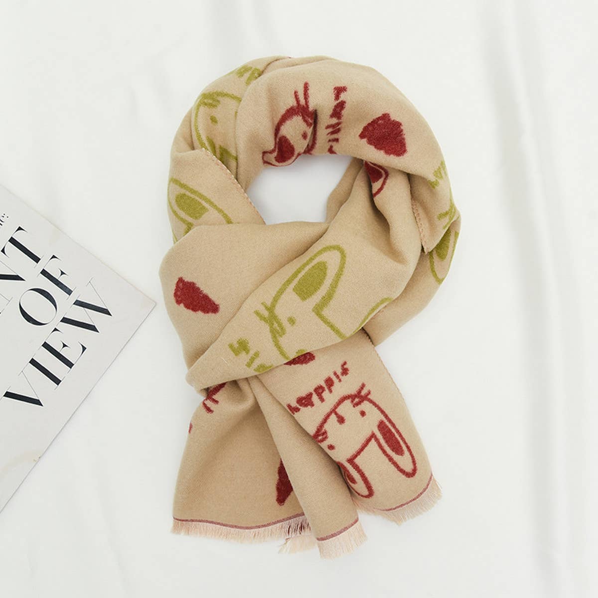 CHILDREN WINDPROOF WARM SHAWL SCARF_CWASC0387