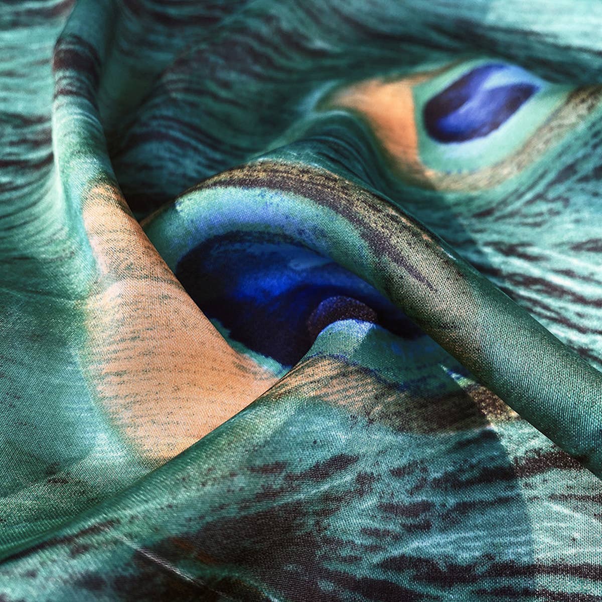 COLOR PLAID SATIN SCARF WRAP FOR SUMMER SUN_CWASC0238