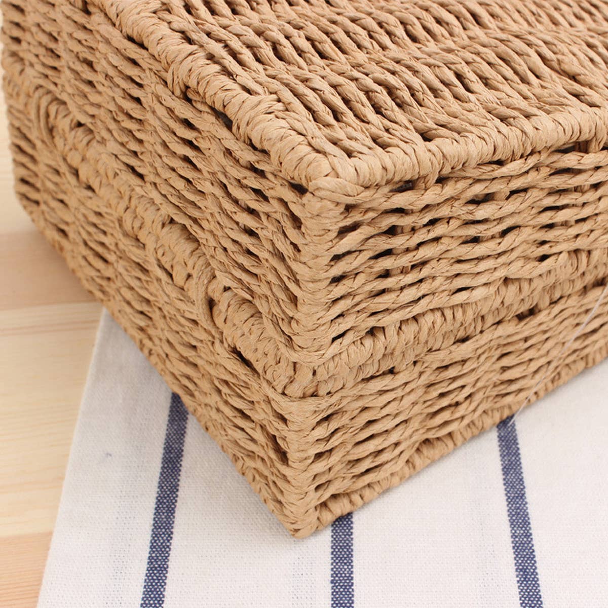 CUTE WOODEN BEAD PORTABLE WOVEN BAG_CWAB2096