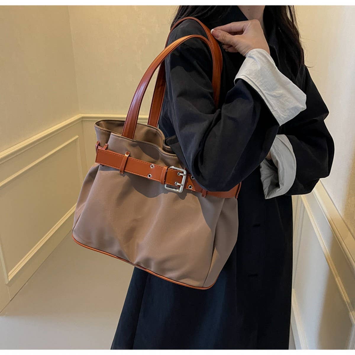 2024 N Casual Lightweight Simple Bucket Bag_Cwab3284