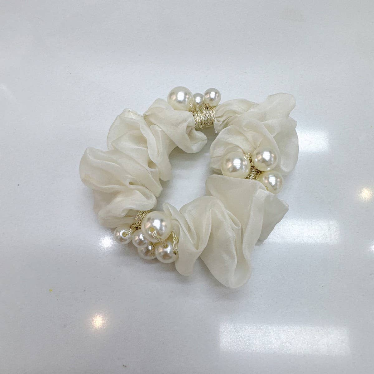 ELEGANT PEARL HAIR TIE CUTE PONYTAIL HOLDER_CWAHA6868